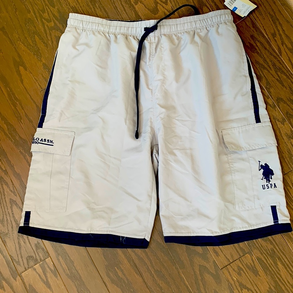 US Polo men swimmers. It can also be worn as shorts. Size XL new with tags.